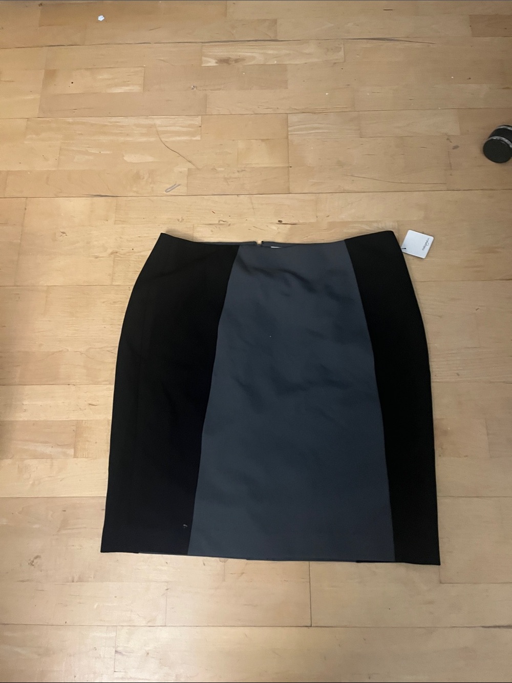 Halogen Black and Gray Panel Pencil Skirt